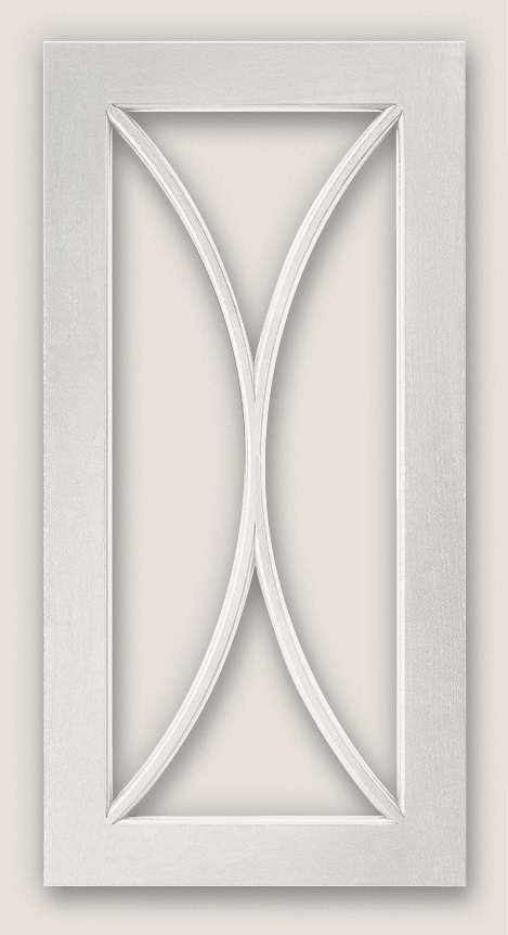 Double bow door frame