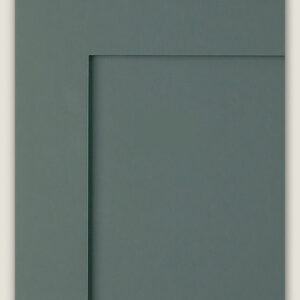 Sample cut of wooden door painted with Rocky River finish